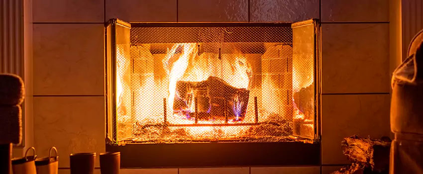 Mendota Hearth Landscape Fireplace Installation in Temple Terrace, Florida