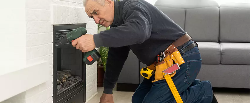 New Indoor Fireplace Installation in Temple Terrace, Florida